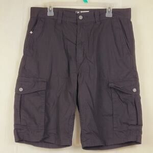 LRG Lifted Research Group Black Ripstop Cargo Shorts Sz 34 Streetwear Gorpcore